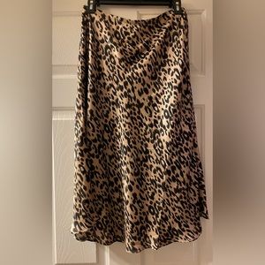 Sienna Sky Cheetah Print Midi Skirt